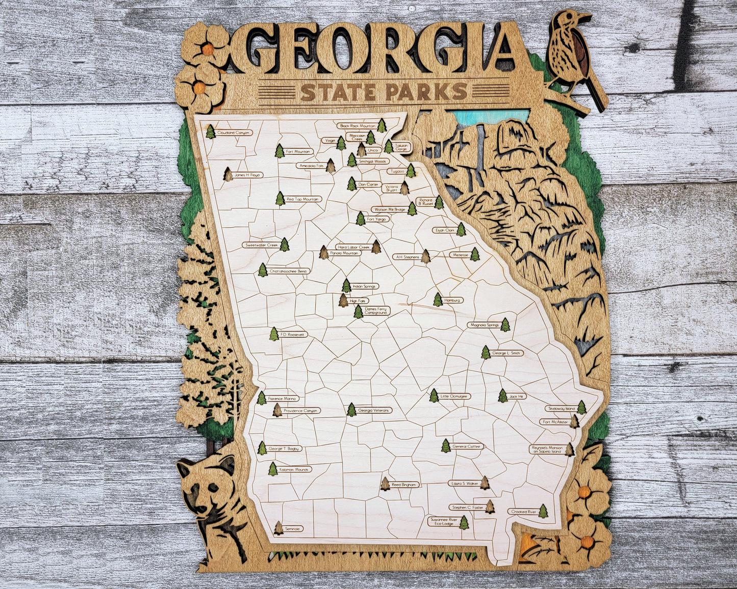 Georgia State Parks Travel Map