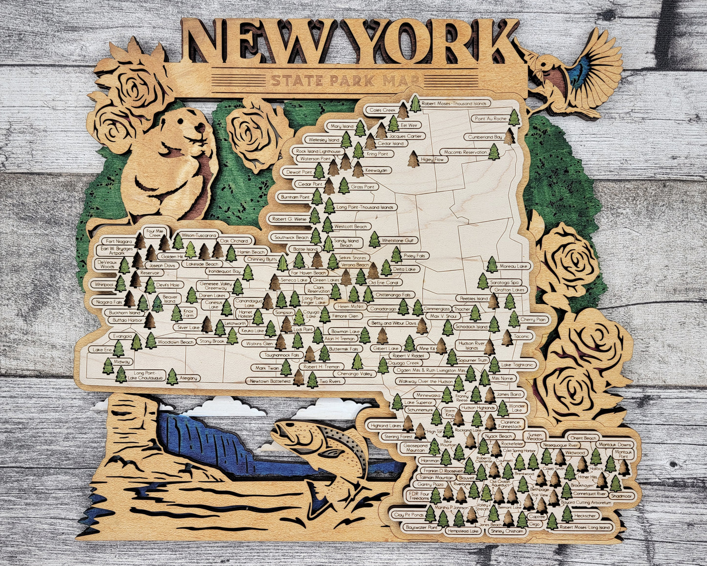 New York State Parks Travel Map