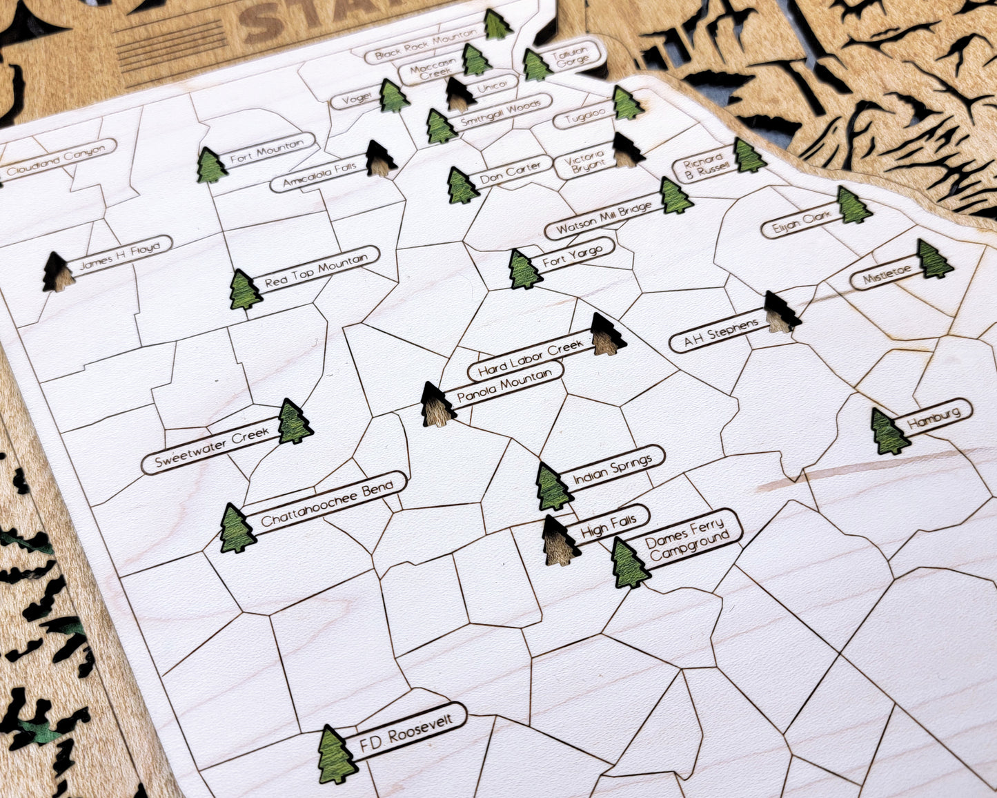 Georgia State Parks Travel Map