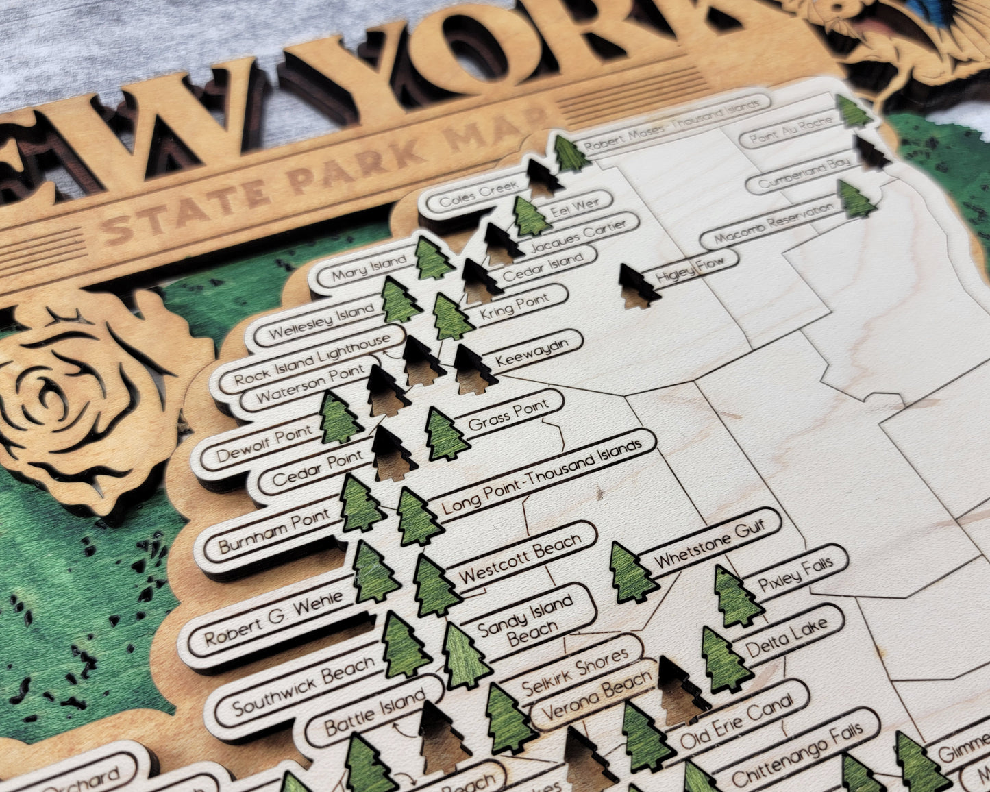 New York State Parks Travel Map