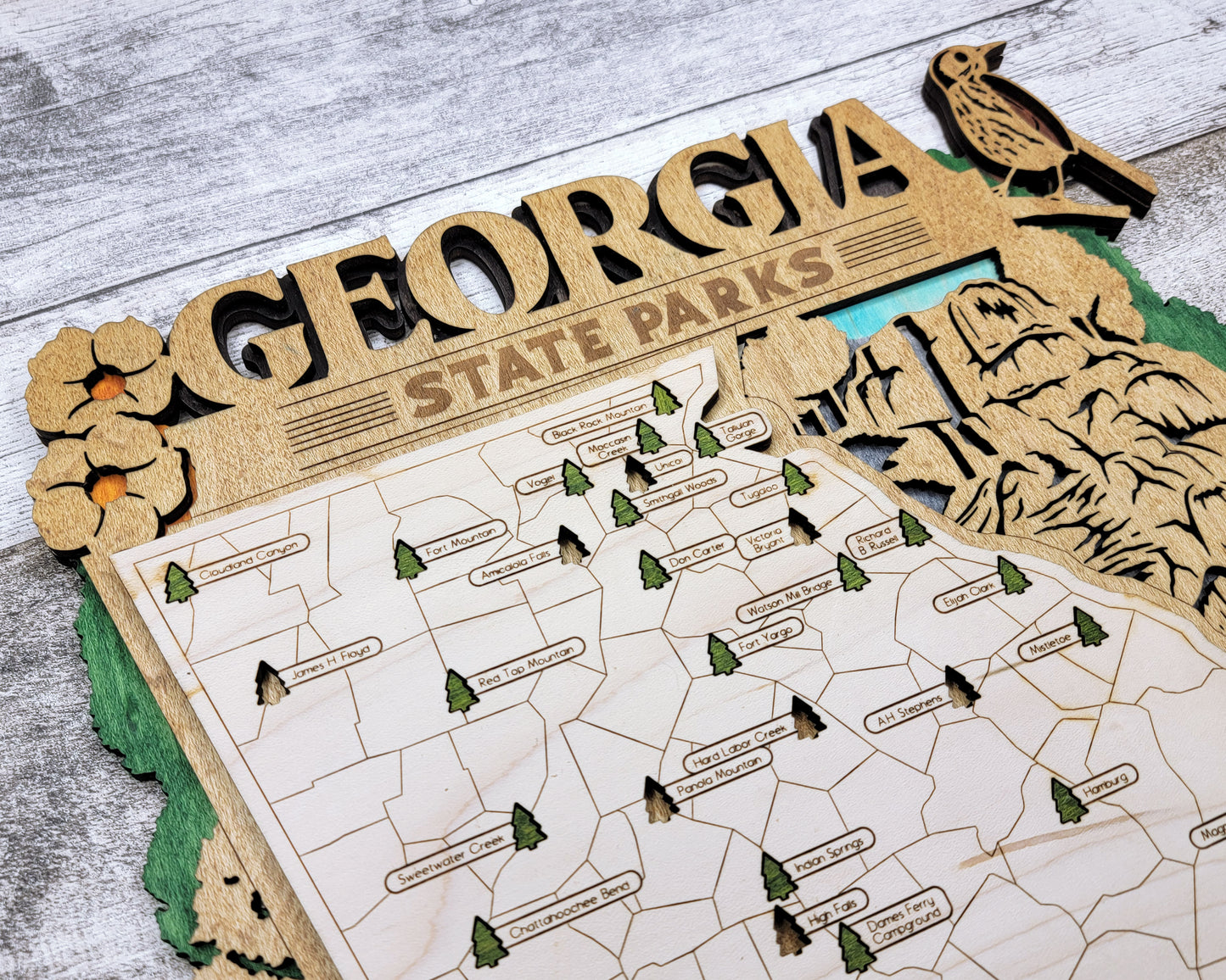 Georgia State Parks Travel Map