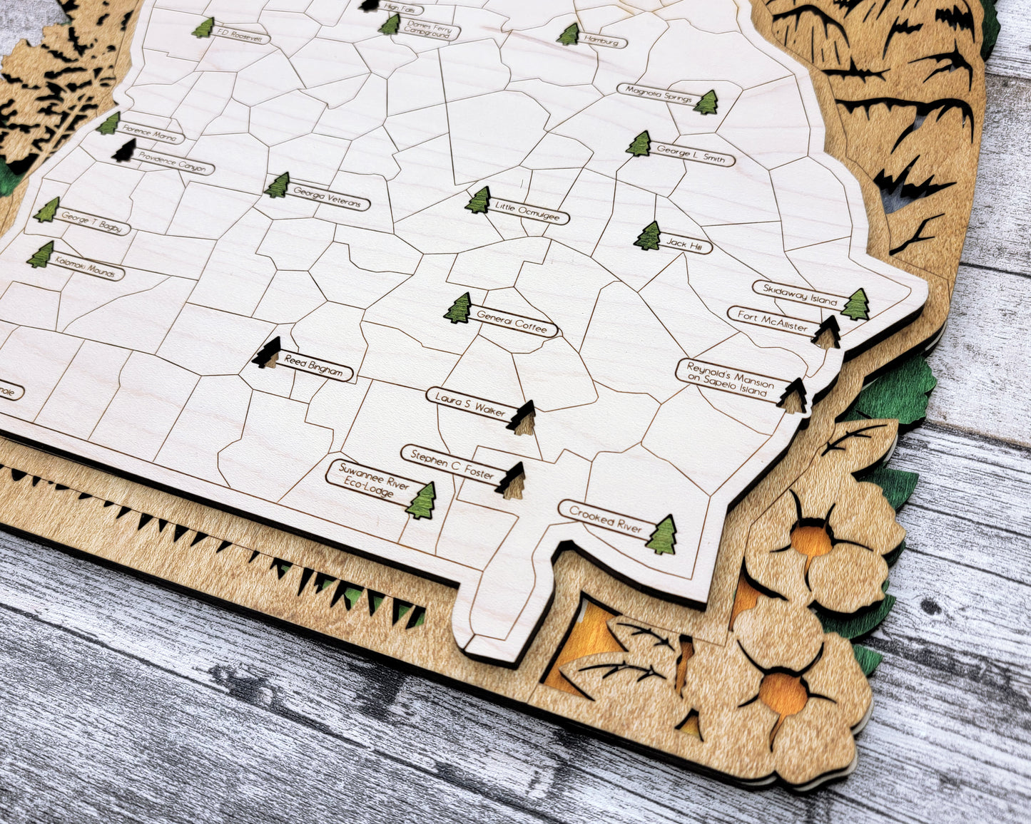Georgia State Parks Travel Map