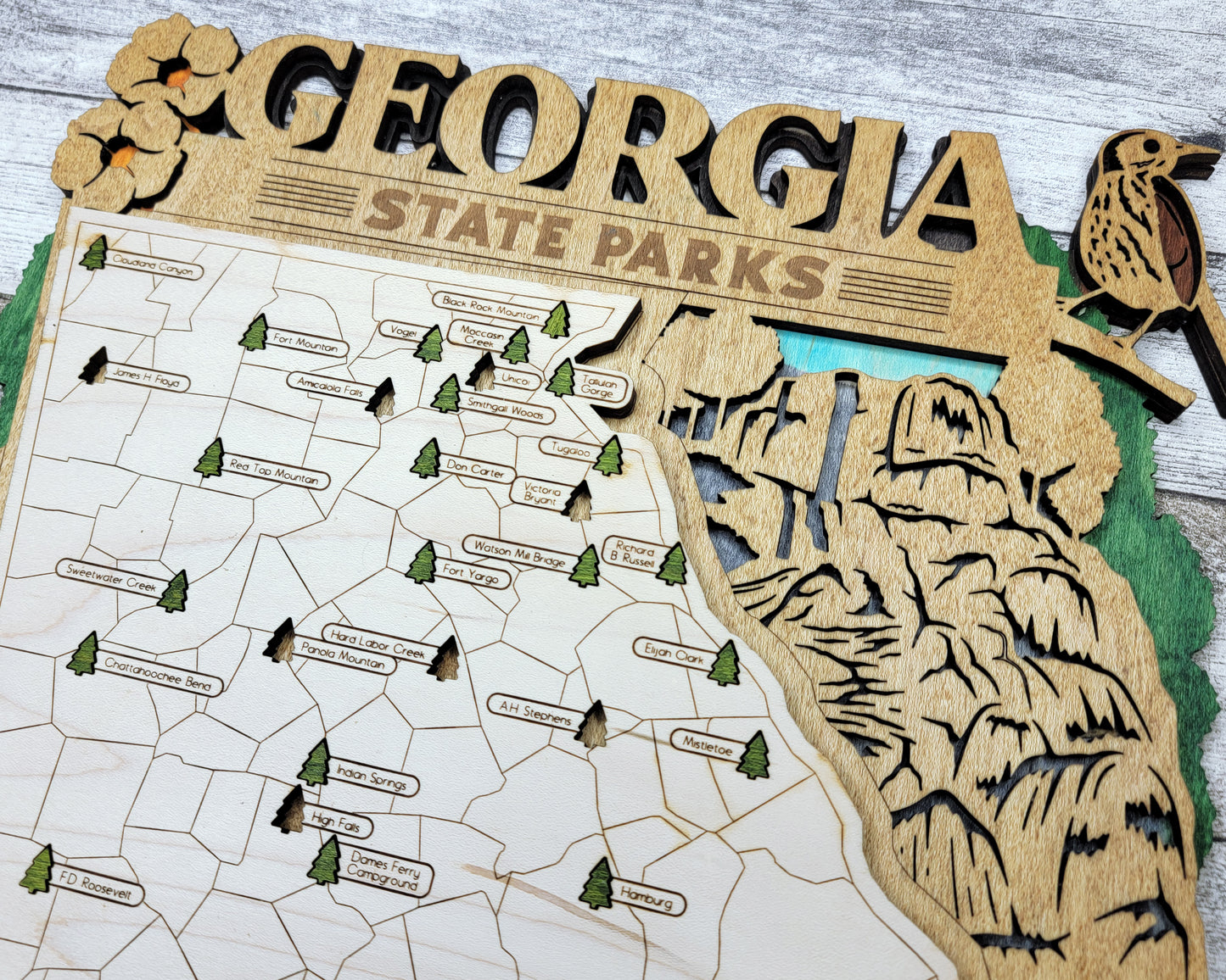 Georgia State Parks Travel Map