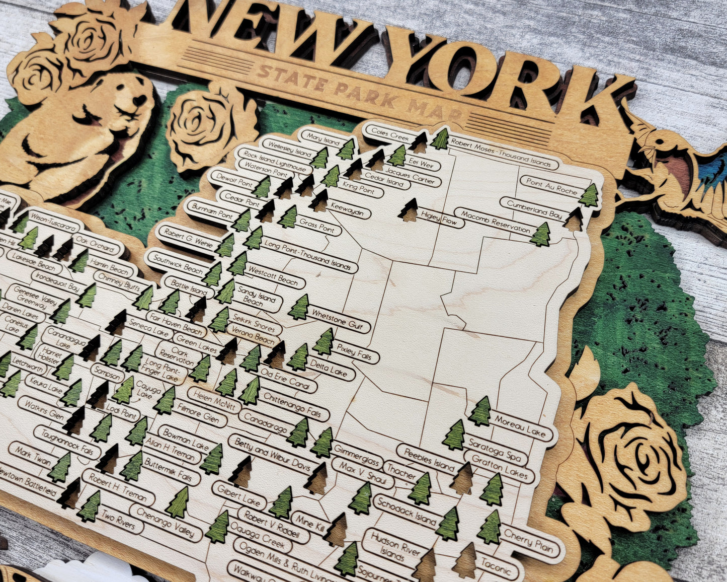 New York State Parks Travel Map