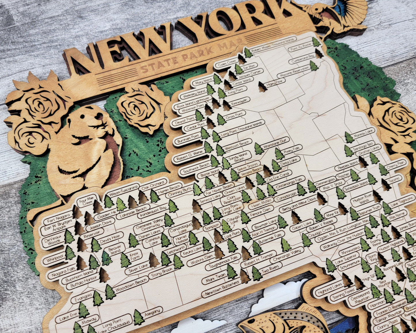 New York State Parks Travel Map