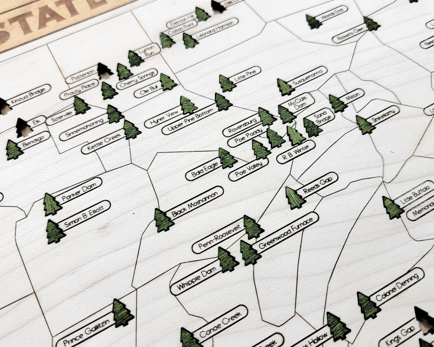 Pennsylvania State Parks Travel Map