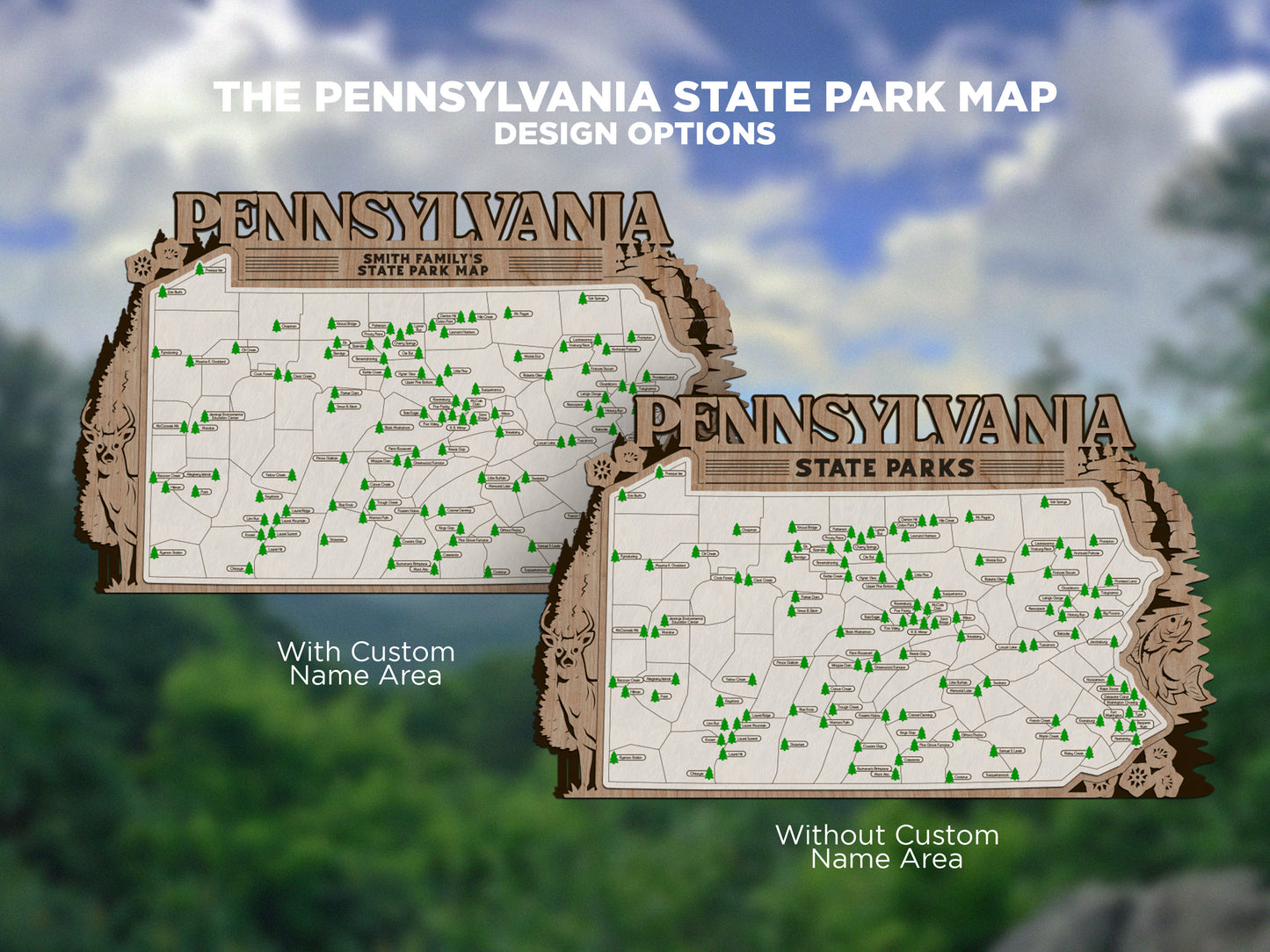 Pennsylvania State Parks Travel Map