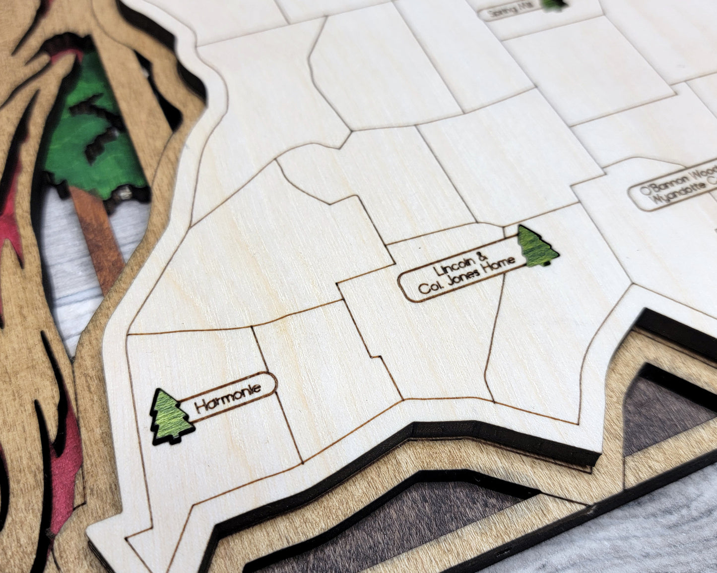 Indiana State Parks Travel Map