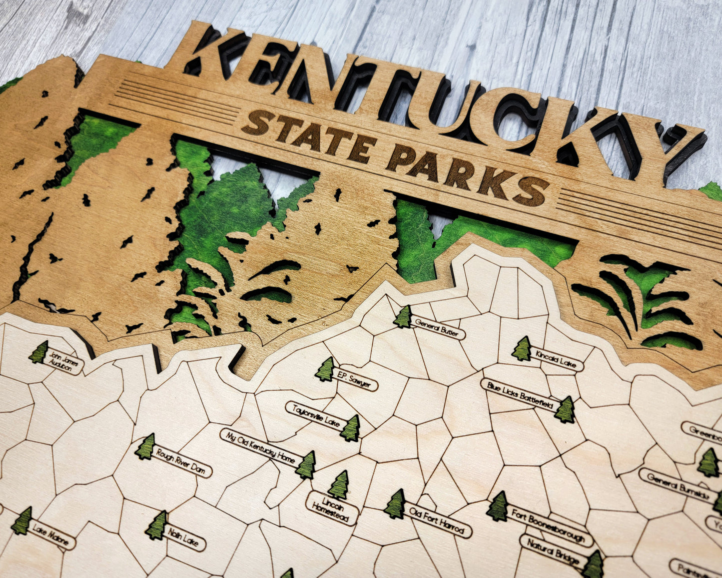 Kentucky State Parks Travel Map