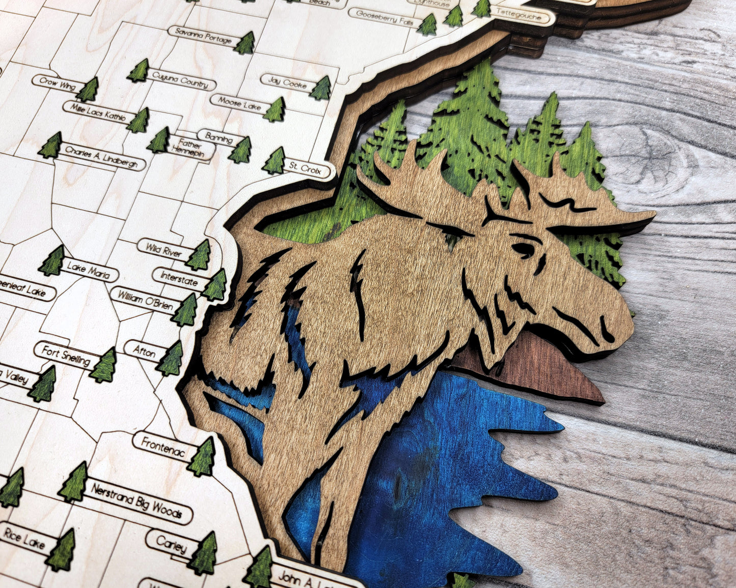 Minnesota State Parks Travel Map
