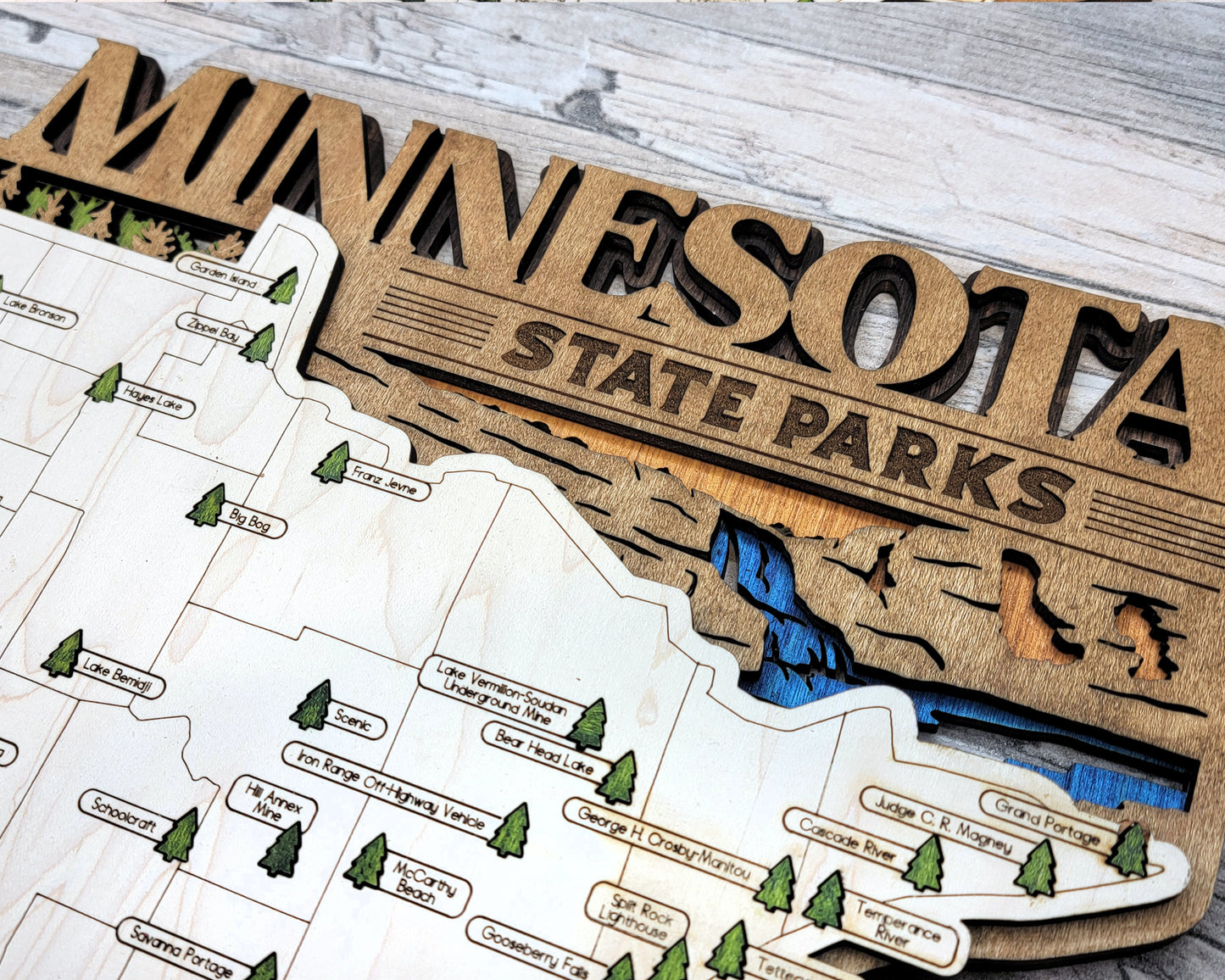 Minnesota State Parks Travel Map