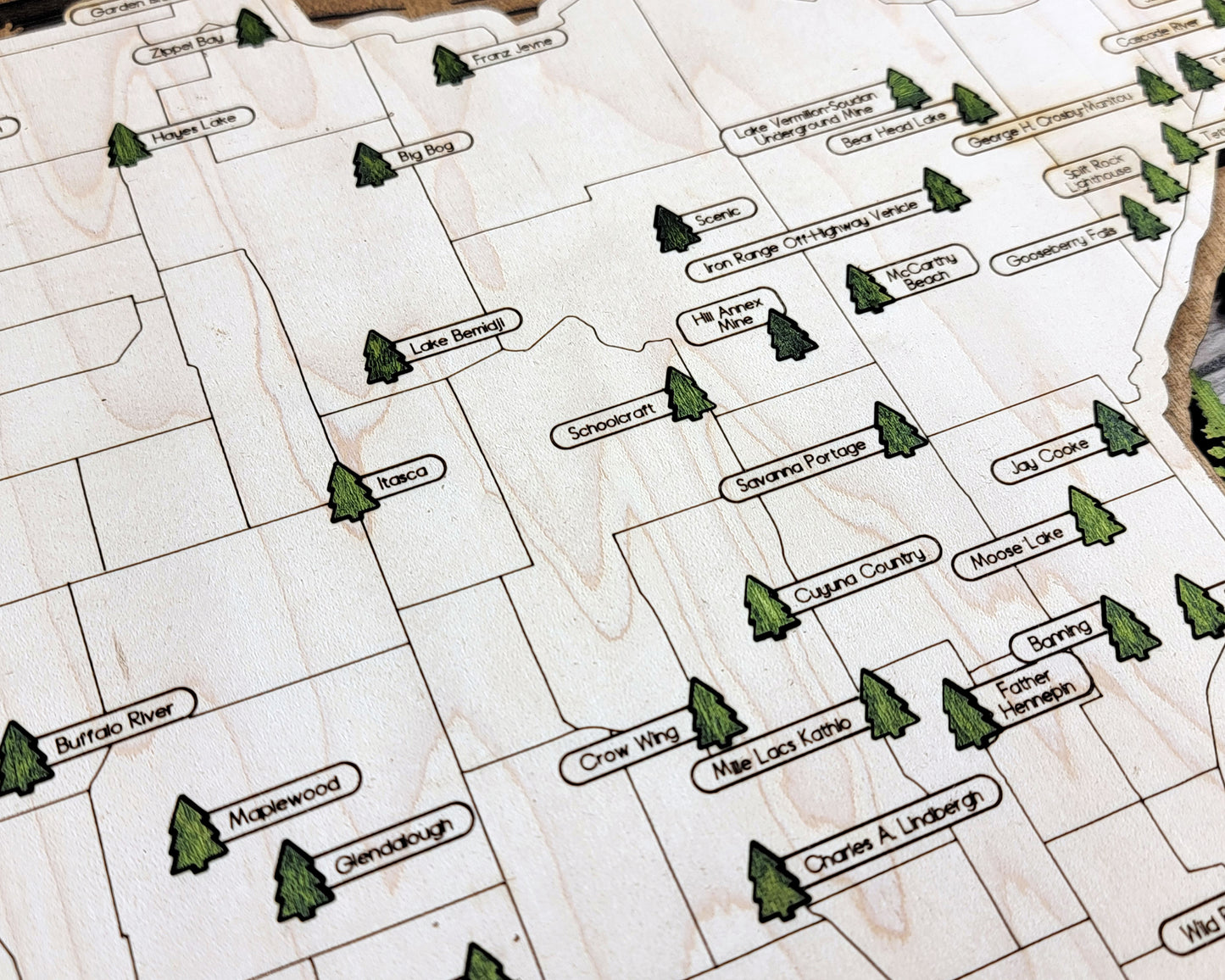 Minnesota State Parks Travel Map