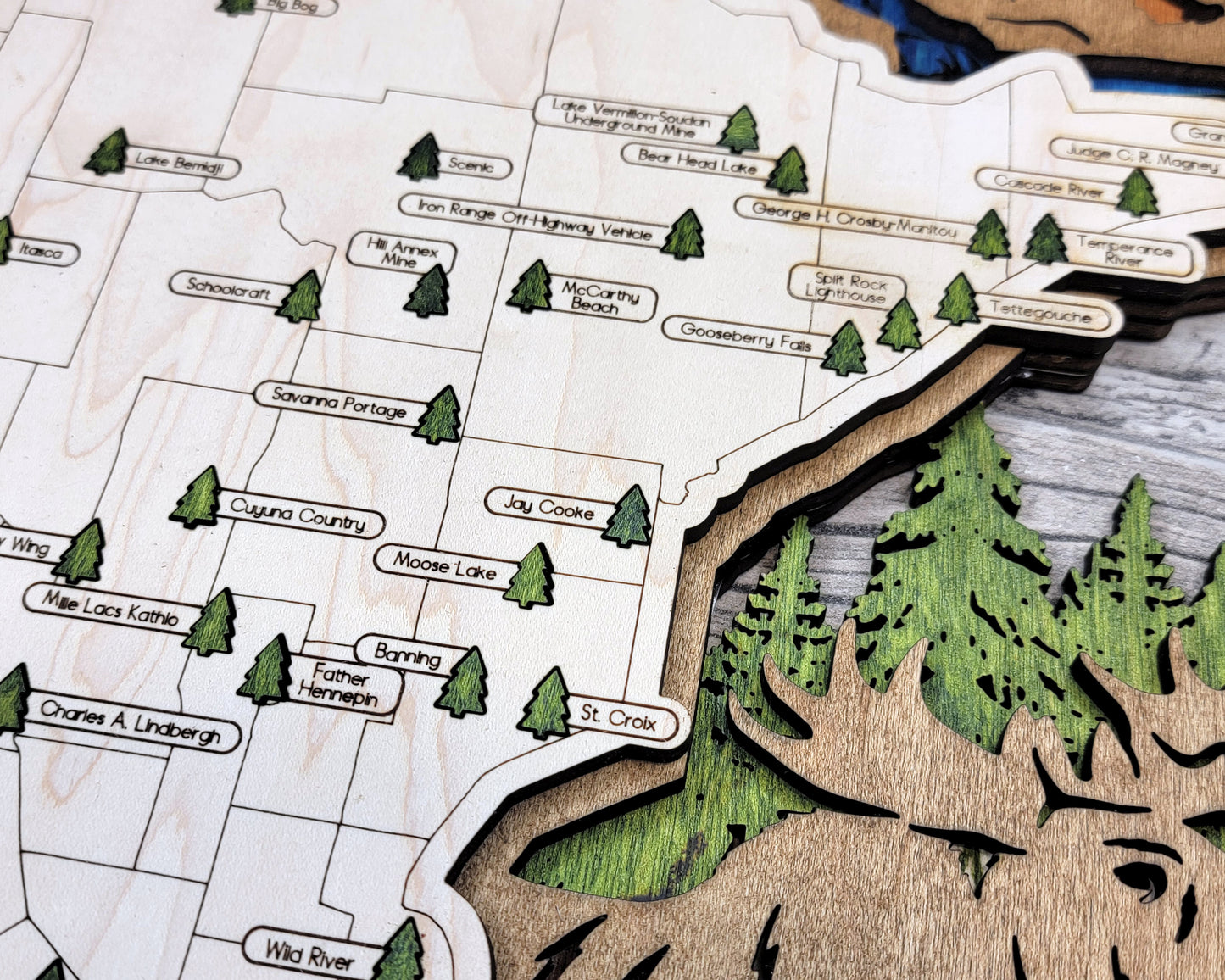 Minnesota State Parks Travel Map