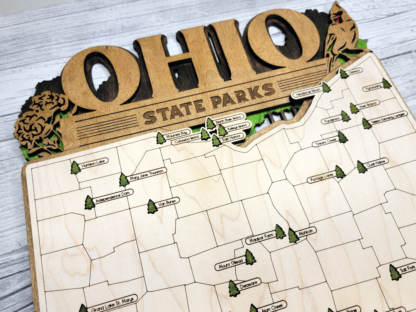 Ohio State Parks Travel Map