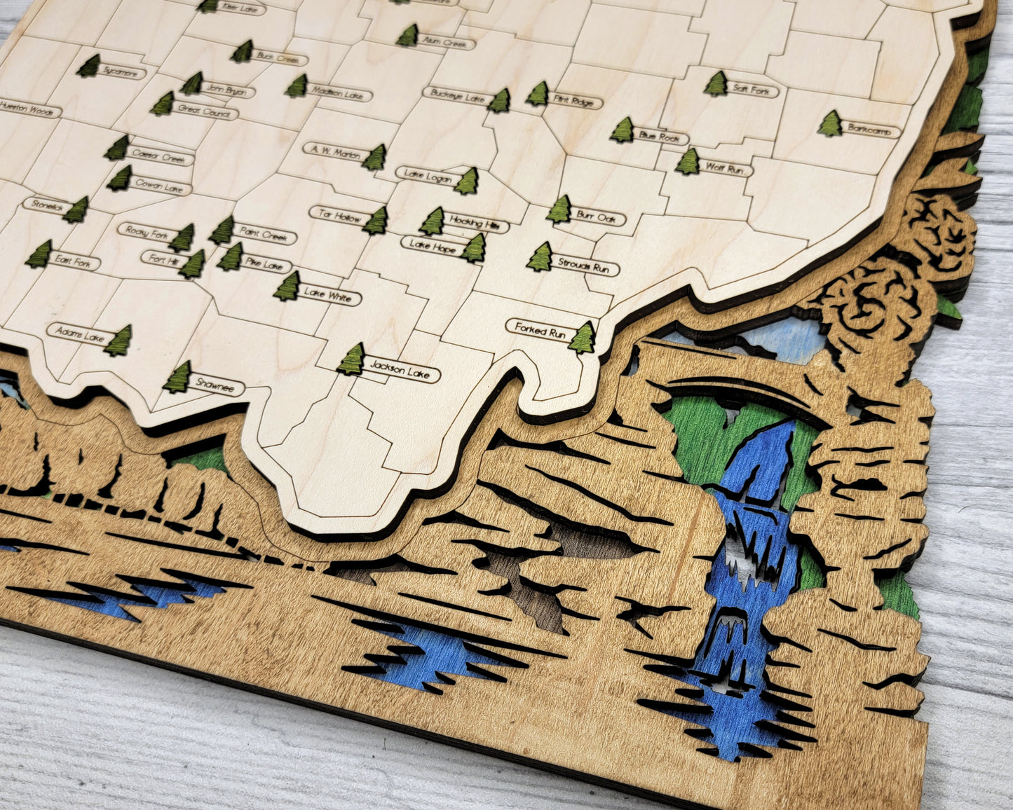Ohio State Parks Travel Map