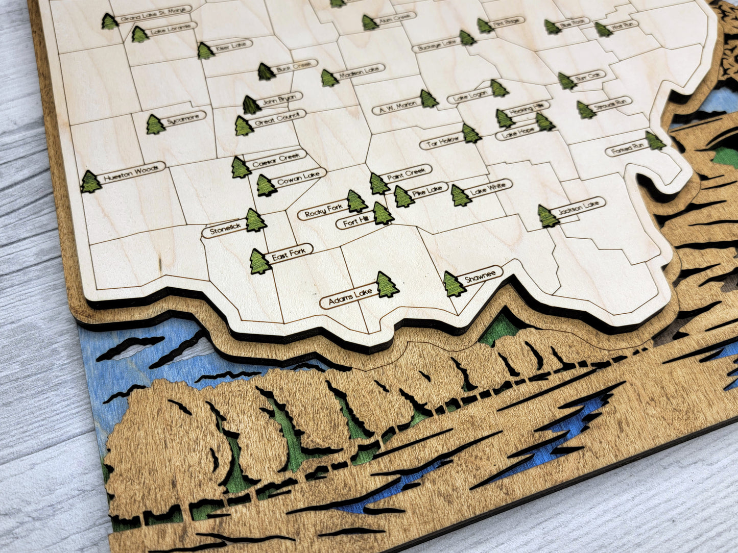 Ohio State Parks Travel Map