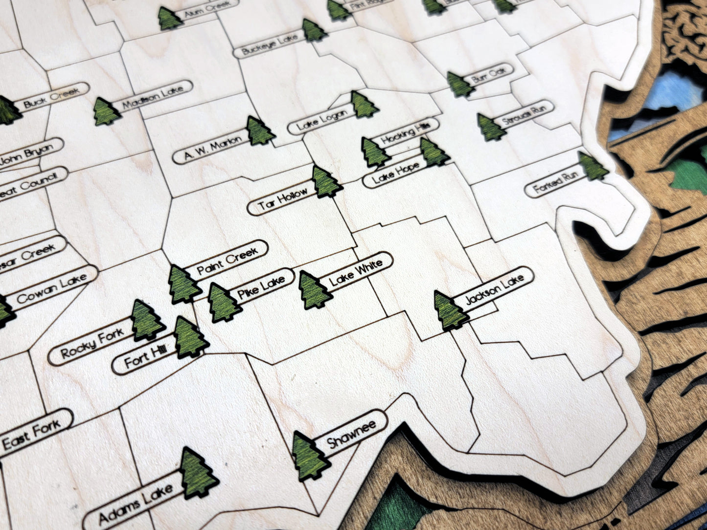 Ohio State Parks Travel Map