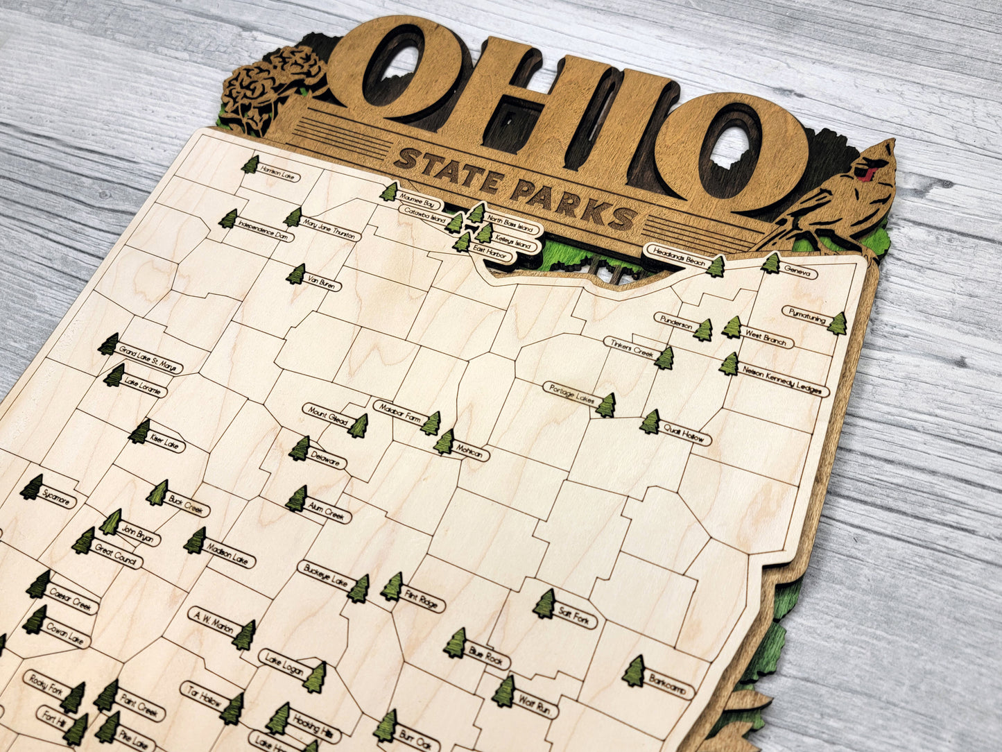 Ohio State Parks Travel Map