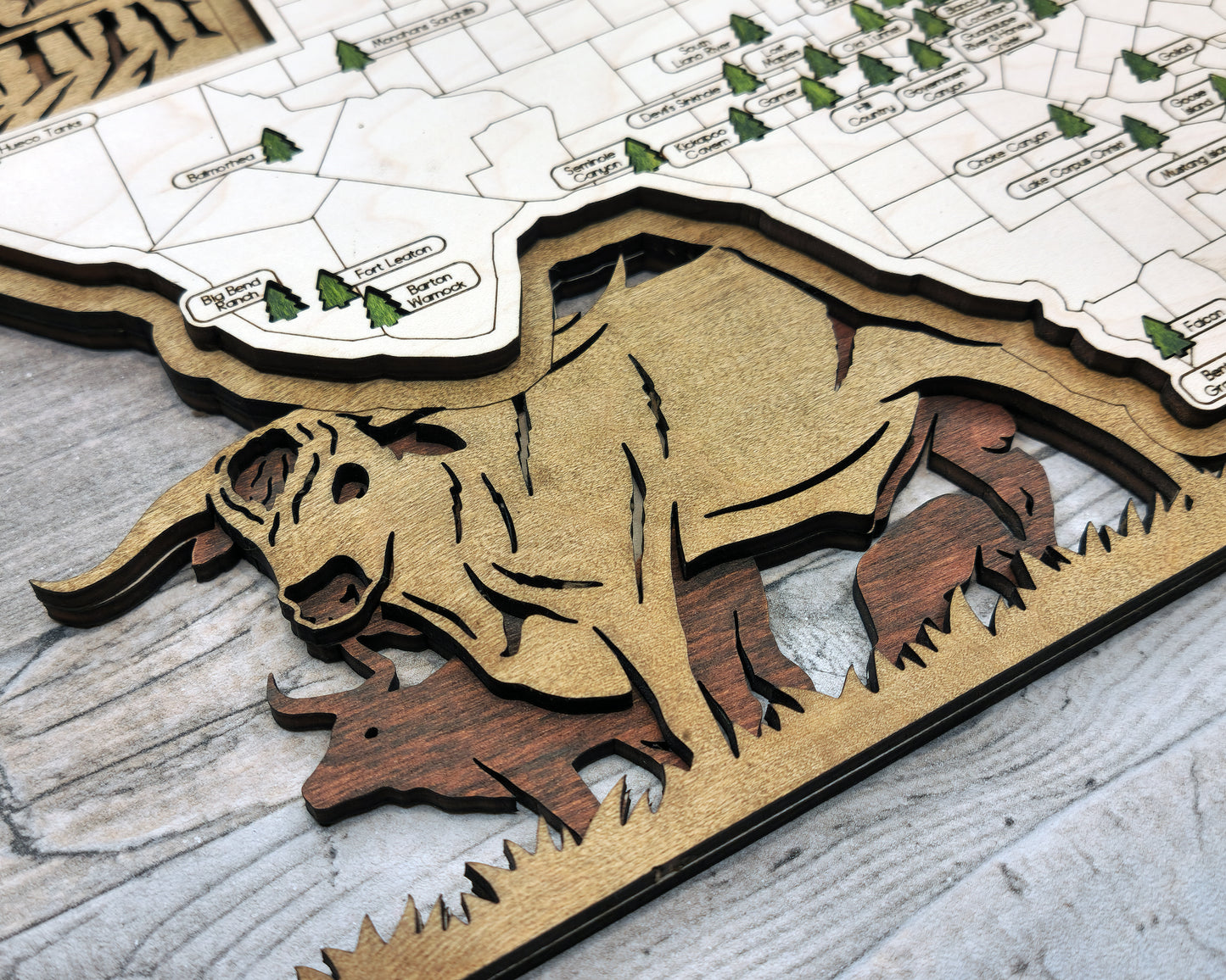 Texas State Parks Travel Map