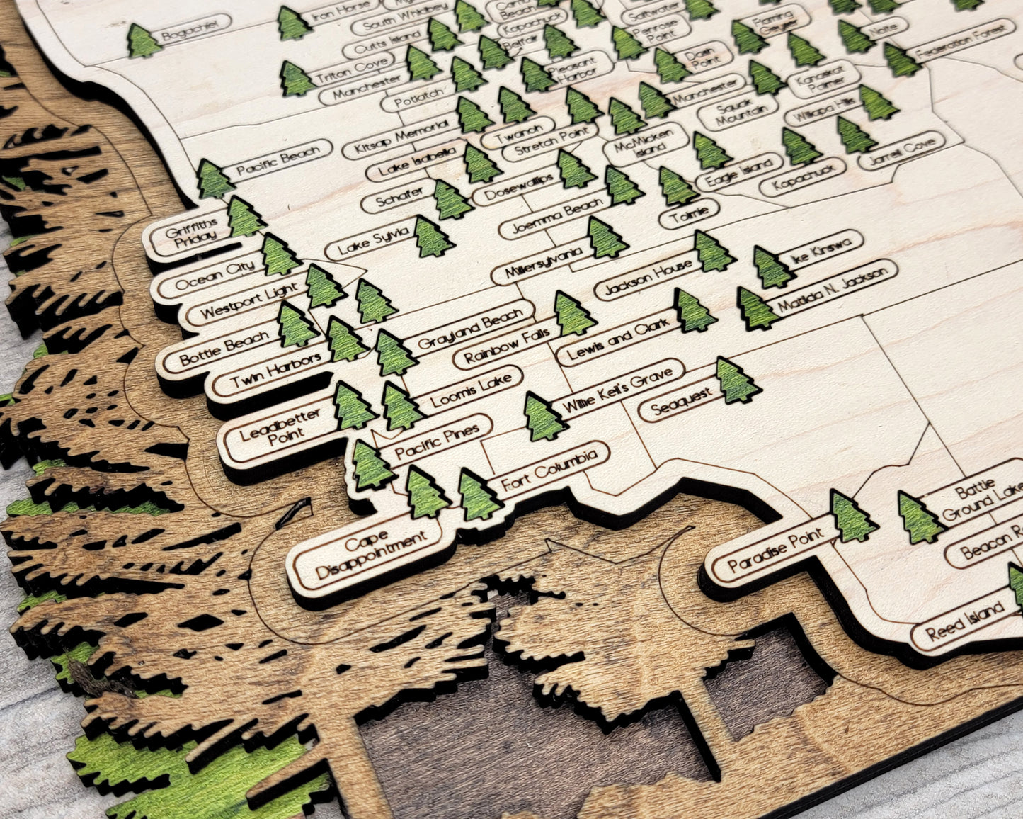 Washington State Parks Travel Map