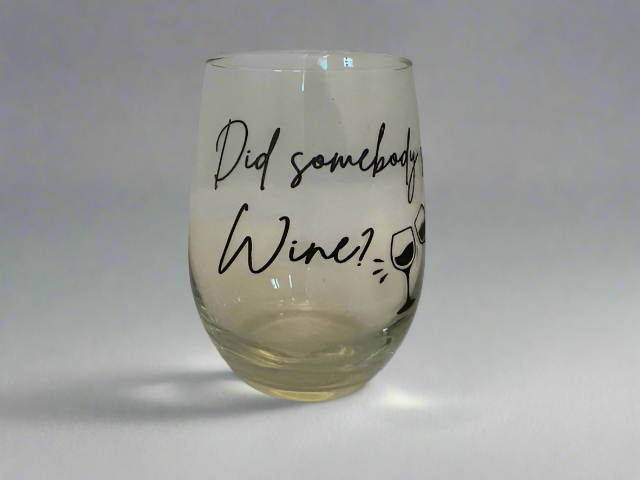 Glassware Stemless Wine Glass