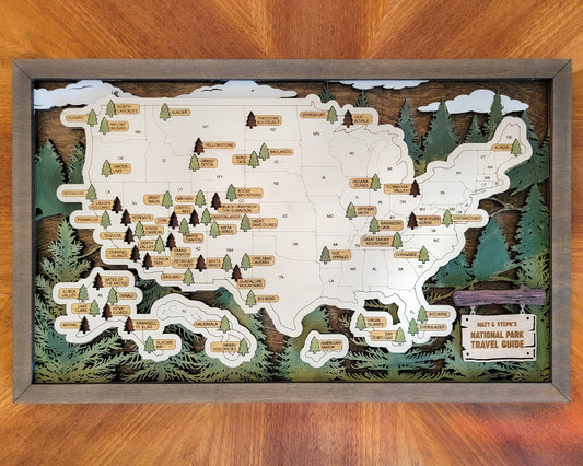 National Park Travel Map