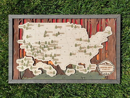 National Park Travel Map