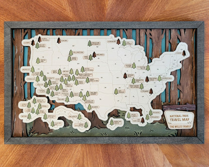 National Park Travel Map