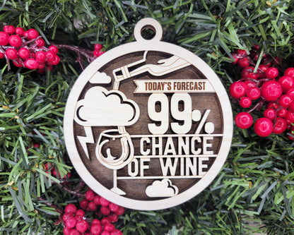 Wine Themed Funny Ornaments