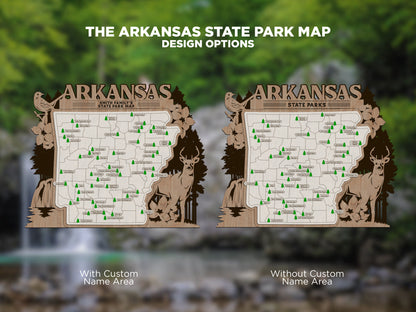 Arkansas State Parks Travel Map