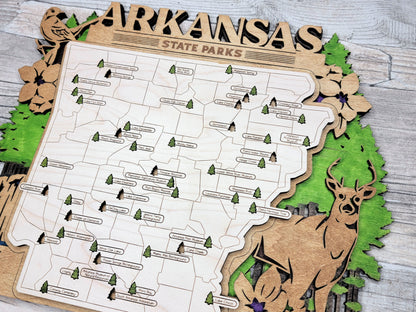 Arkansas State Parks Travel Map