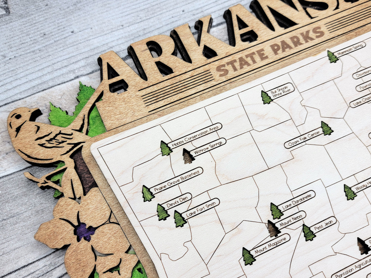 Arkansas State Parks Travel Map