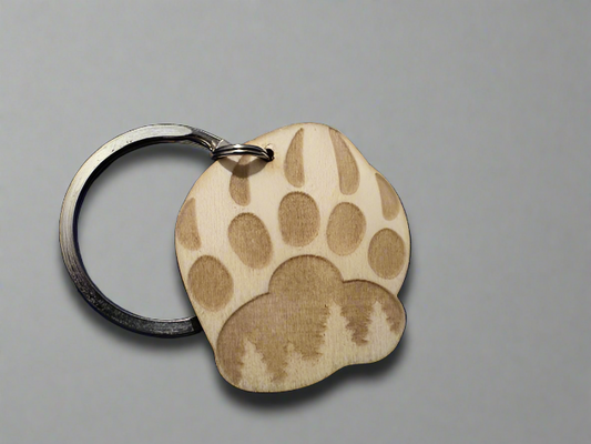 Bear Paw Keychain