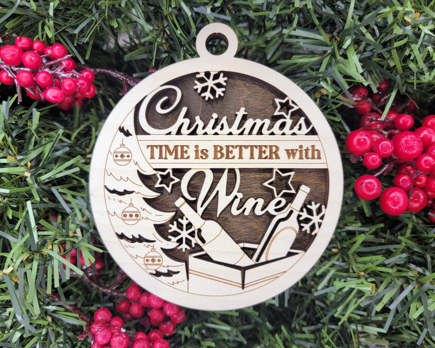 Wine Themed Funny Ornaments