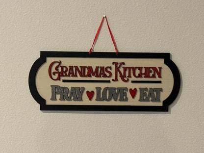 Grandma's Kitchen Pray Love Eat