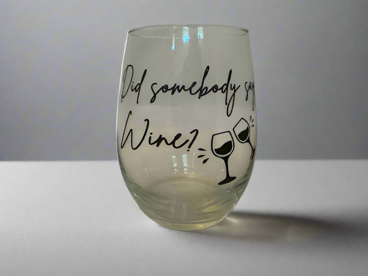 Glassware Stemless Wine Glass