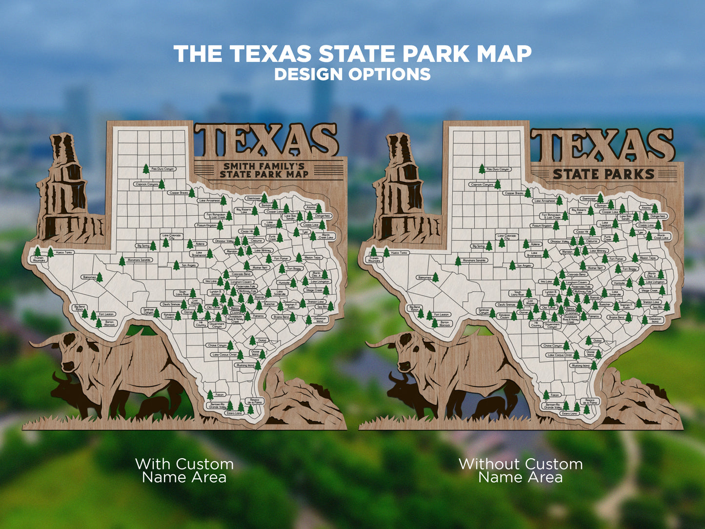 Texas State Parks Travel Map