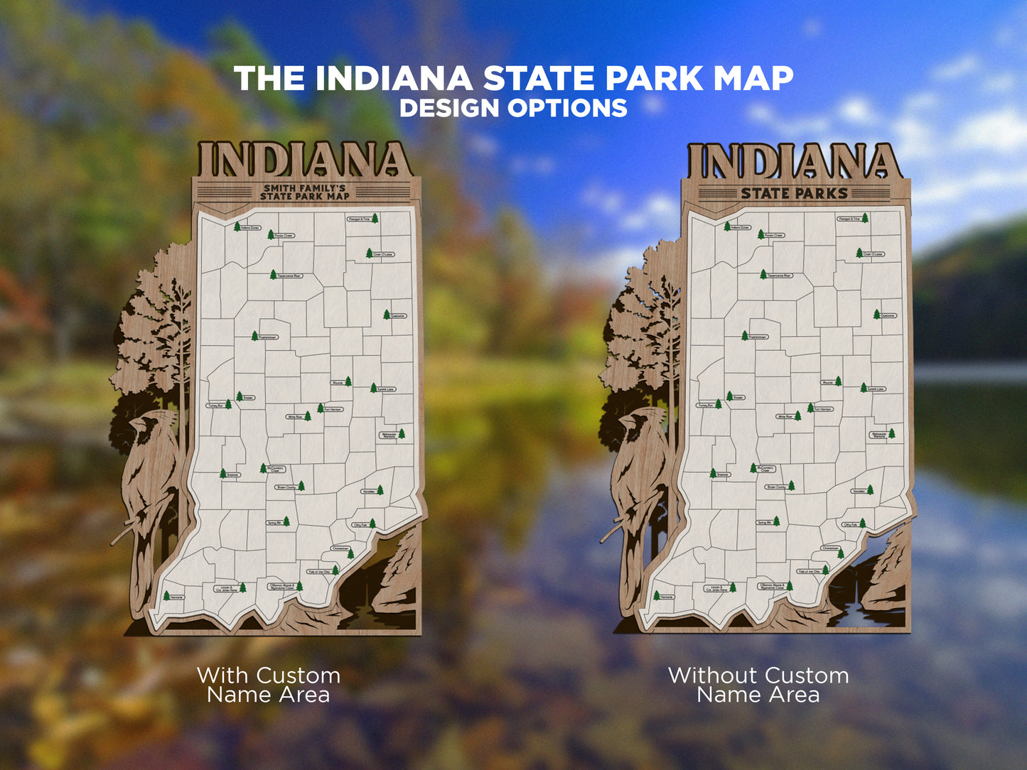 Indiana State Parks Travel Map