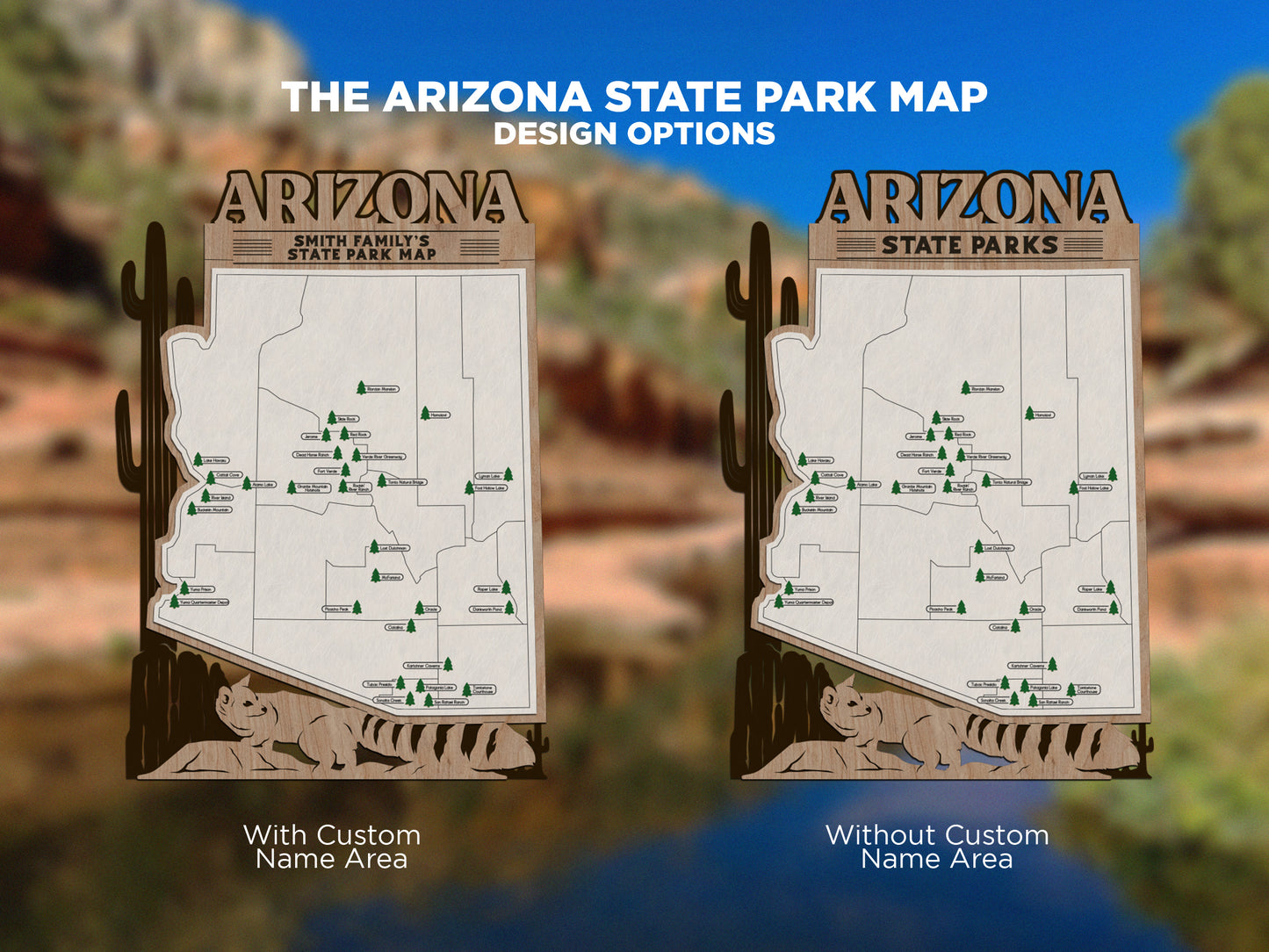 Arizona State Parks Travel Map