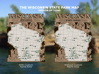 Wisconsin State Parks Travel Map