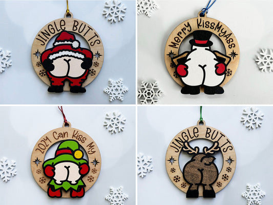 Jingle Butts Ornaments