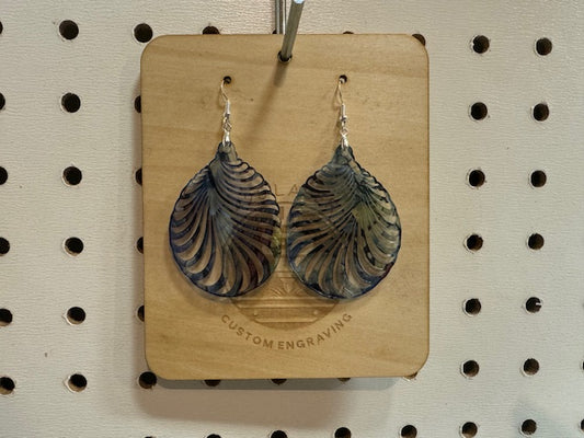 Shell Teardrop Acrylic Earring