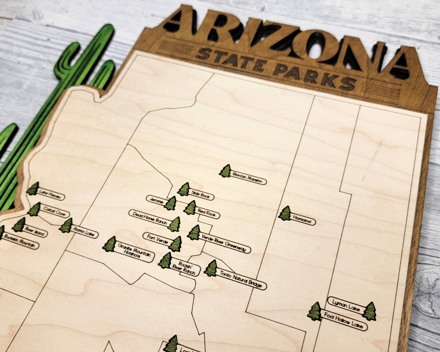 Arizona State Parks Travel Map