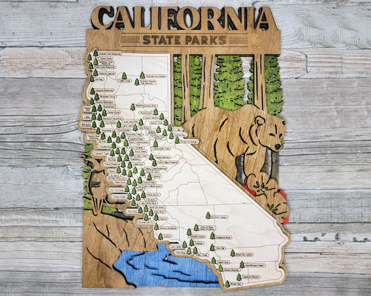 California State Parks Travel Map