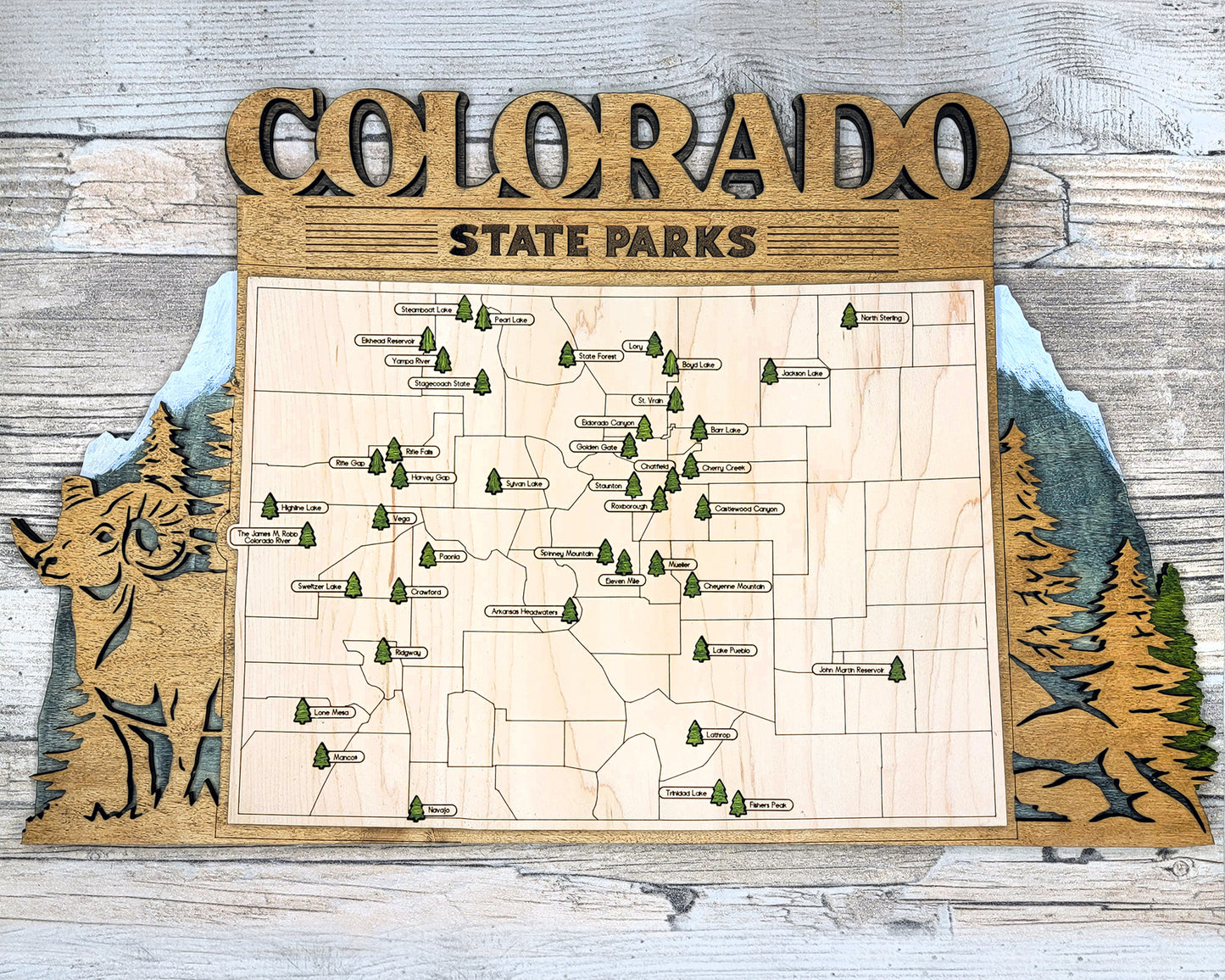 Colorado State Parks Travel Map