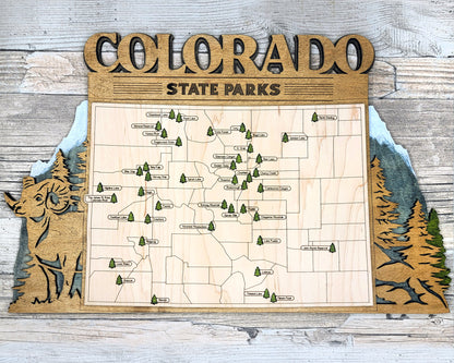 Colorado State Parks Travel Map