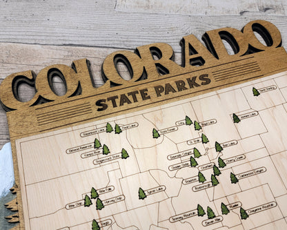 Colorado State Parks Travel Map