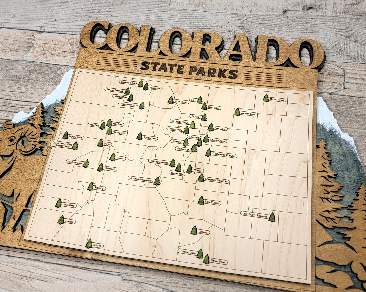 Colorado State Parks Travel Map