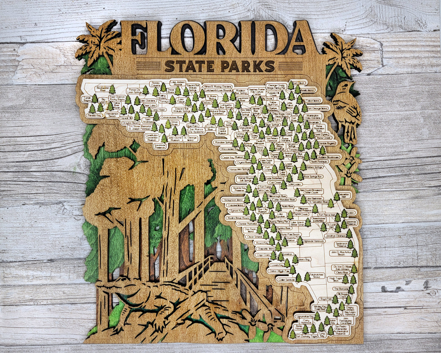 Florida State Parks Travel Map