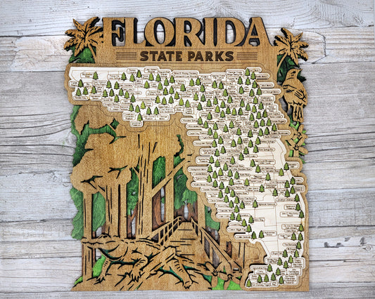 Florida State Parks Travel Map